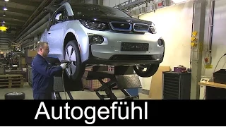 BMW i3 production assembly battery, recycling and interior materials Prdouktion - Autogefühl