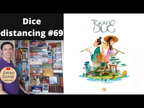 Dice distancing #69 #tokaido #duo #boardgame how far do dice roll? #Dicetray #amassgames #fun #crit