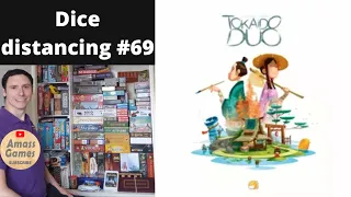 Dice distancing #69 #tokaido #duo #boardgame how far do dice roll? #Dicetray #amassgames #fun #crit