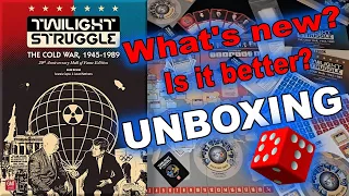 Twilight Struggle: 20th Anniversary Hall of Fame Edition UNBOXING Review | Political Wargame