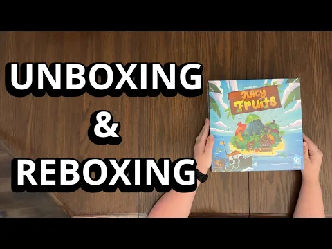 Juicy Fruits - Family Board Game Unboxing & Reboxing - What's in the Box?