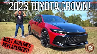 The 2023 Toyota Crown Is a Bizarre Electrified Premium AWD Lifted Sedan