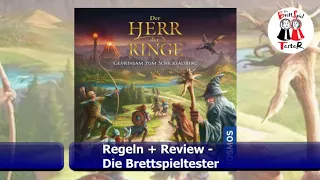 Der Herr der Ringe Gemeinsam zum Schicksalsberg - Regeln + Review - Brettspiel -Die Brettspieltester
