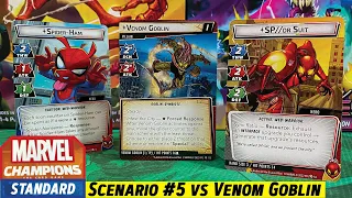 Marvel Champions Sinister Motives Scenario 5 VENOM GOBLIN vs Spider-Ham and SP//dr