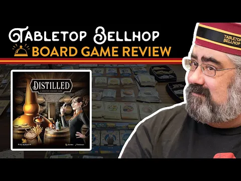 A review of Distilled from Paverson Games, A rather thematic board game about running a distillery