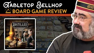 A review of Distilled from Paverson Games, A rather thematic board game about running a distillery