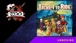 Ticket to Ride First Journey Board Game Unboxing