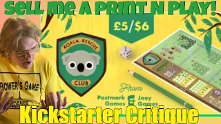 Koala Rescue Club -Kickstarter Critique Review
