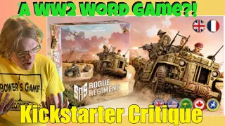 SAS: Rogue Regiment - Kickstarter Critique Review