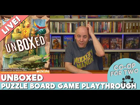 Unboxed - Board Game Puzzle Game - live play then review - SESSION 3