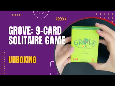 Grove: 9 card solitaire game Unboxing | DaniCha