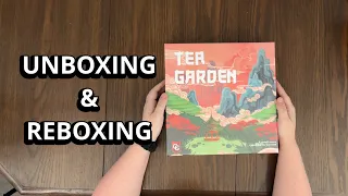 Tea Garden - Board Game Unboxing & Reboxing - What's in the Box?