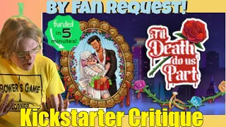 Til Death Do Us Part: A Sinister Strategy Game for Adults. - Kickstarter Critique Review