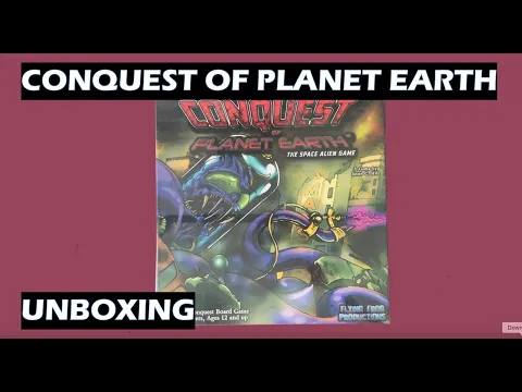Unboxing Conquest of Planet Earth: The Space Alien Game board game