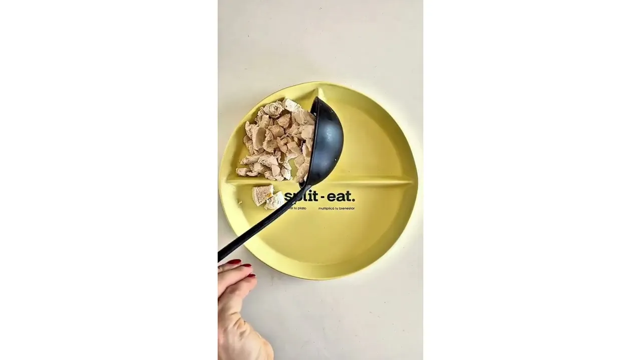 Video de Plato Split-eat | Cerámica con Divisiones para Comer Equilibrado
