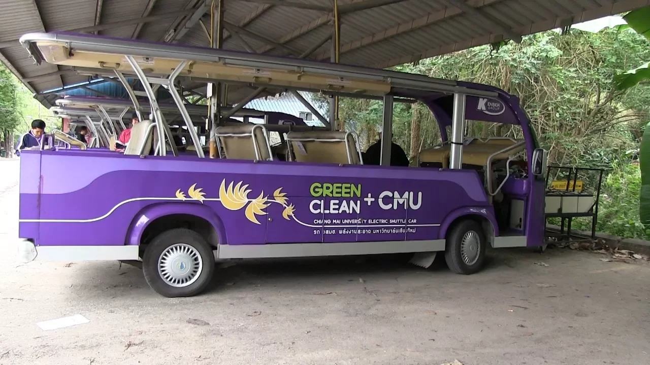 Chiang Mai University electric shuttle car
