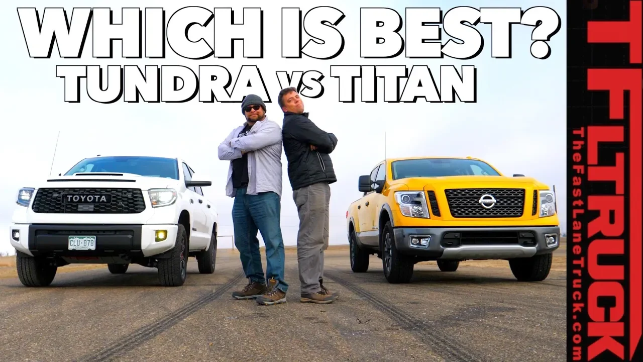 Drag Race and Flex Test! Toyota TRD Pro vs Nissan Titan (Gold Winch Ep.5)
