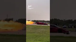 They stuck a jet engine in this Ferrari Enzo 🔥🤯🎥 mcqueenmotorsports & Derek Harback #tech #jet #car