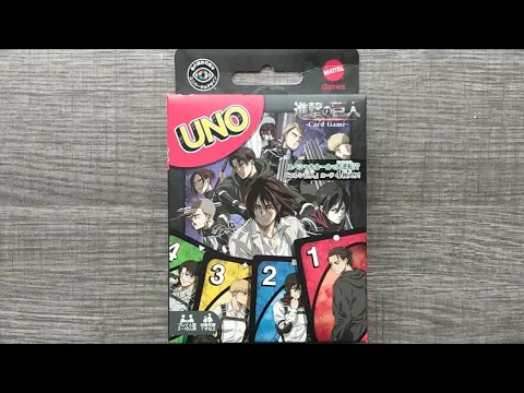 UNO Attack on Titan Anime Manga Card Game