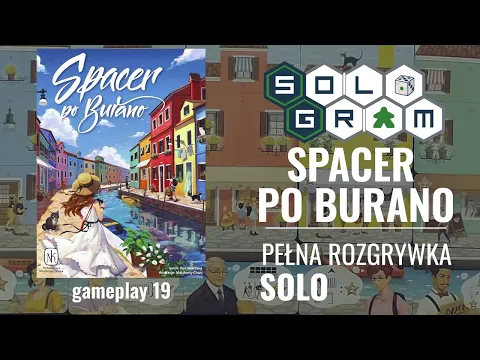 Spacer po Burano | pełna rozgrywka solo | zasady gry | gameplay 19
