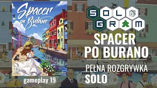 Spacer po Burano | pełna rozgrywka solo | zasady gry | gameplay 19