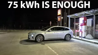 Nio ET5 75 kWh vs 100 kWh charging test