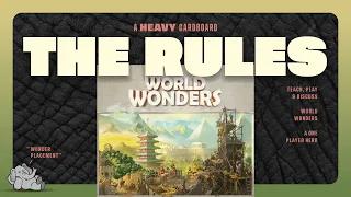 World Wonders - Solo - The Rules