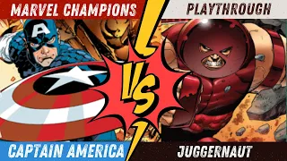 Let's Try Again! NeXt Evolution Playthrough | Captain America Vs Juggernaut | Marvel Champions