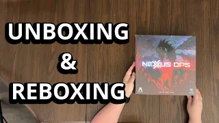Nexus Ops - Board Game Unboxing & Reboxing - What's in the Box?