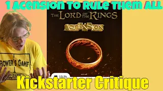 The Lord of the Rings: Ascension (D+) be compatible with Ascension- Kickstarter Critique Review