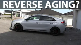 Hyundai Ioniq 28 kWh degradation test after 68k km and 5 years