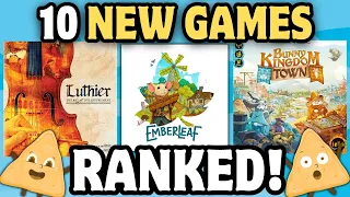Luthier, Emberleaf, and Slambo! (Ranking 10 New BGA Games)