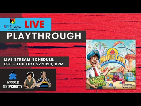 LIVE - Meeple Land Board Game - SPIEL 2020 Playthrough