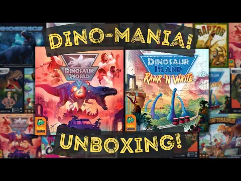 Dinosaur World & Dinosaur Island: Rawr 'N Write - All-In Kickstarter Unboxing!