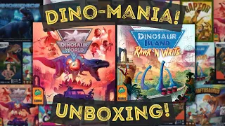 Dinosaur World & Dinosaur Island: Rawr 'N Write - All-In Kickstarter Unboxing!