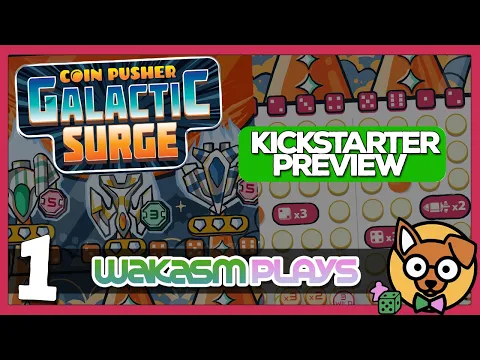 Coin Pusher Galactic Surge Kickstarter Preview Roll & Write Print & Play (Full Game)