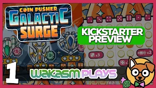 Coin Pusher Galactic Surge Kickstarter Preview Roll & Write Print & Play (Full Game)