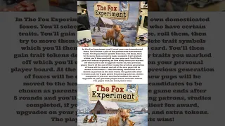 The Fox Experiment from @Pandasaurusgames #boardgame #boardgames #thefoxexperiment