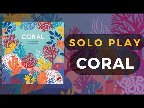 Coral Board Game Solo Gameplay | DaniCha