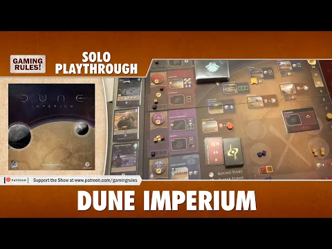 Dune Imperium - Solo Playthrough & Review