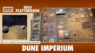 Dune Imperium - Solo Playthrough & Review