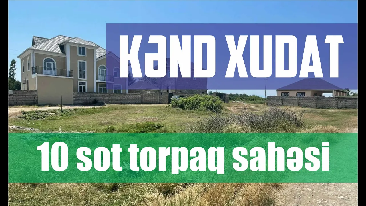 Satılır torpaq sahəsi10 sot, Xudat- (əmlakın videosu)