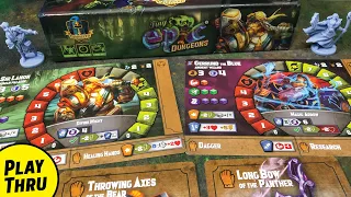 TINY EPIC DUNGEONS Playthrough with Basics of How to Play Published by Gamelyn Games