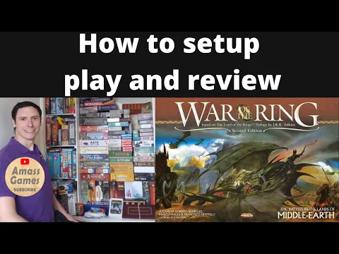 War of the Ring - how to setup play and review Lord of the Rings board games AmassGames epic grail