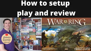 War of the Ring - how to setup play and review Lord of the Rings board games AmassGames epic grail
