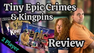 Tiny Epic Crimes and Kingpins Expansion | Review and Overview | 2 player