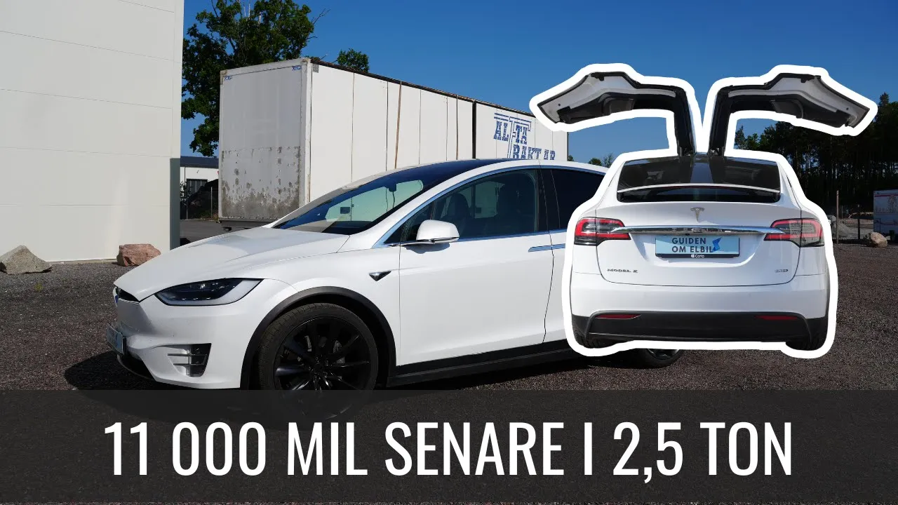 Tesla Model X 90D (2017) - Räckviddstest vid 11 000 mil | Elbilsmagasinet