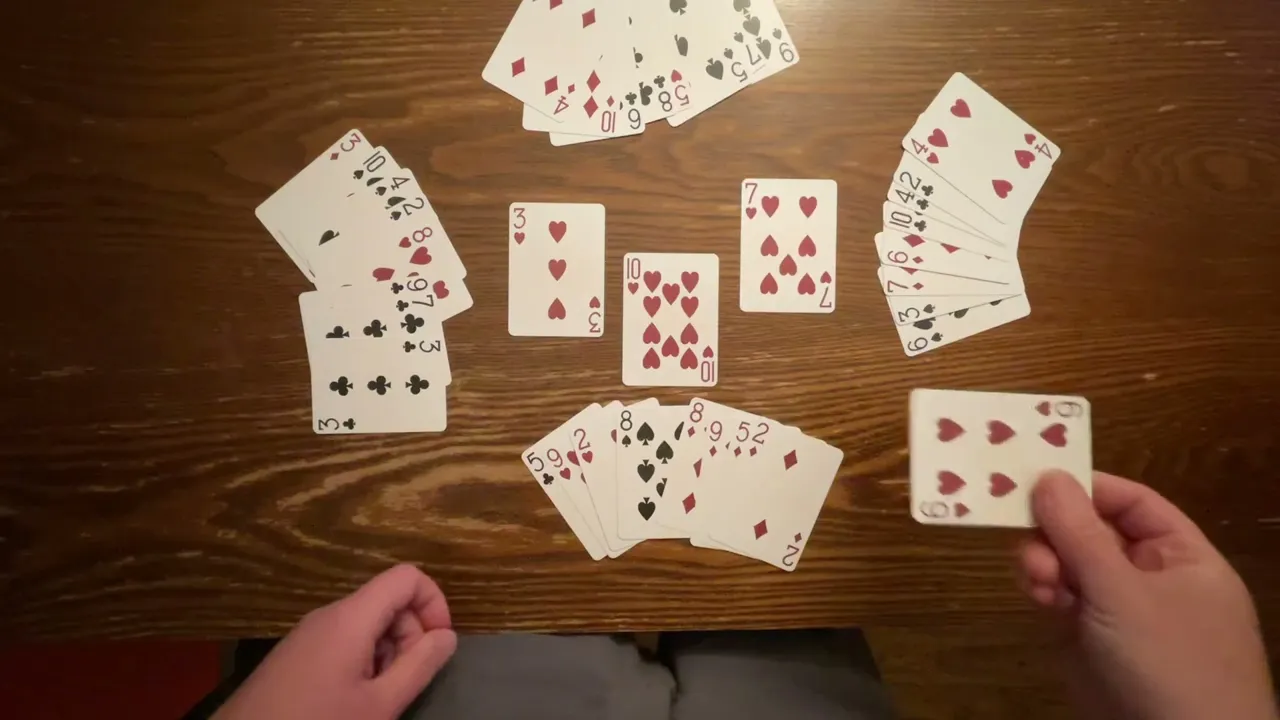 Tricky Kickflips - 4 player trick-taking dexterity game with a standard deck