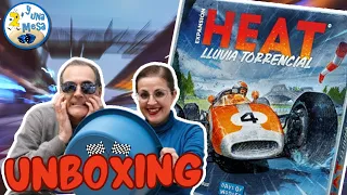 🔥🏎️🎲UNBOXING de la Expansión de HEAT: LLUVIA TORRENCIAL 🏁