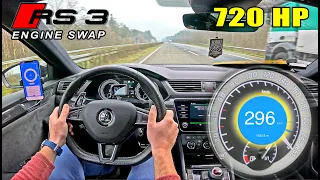 this SKODA SUPERB 2.5 TFSI is like your MATH TEACHER on COKE!